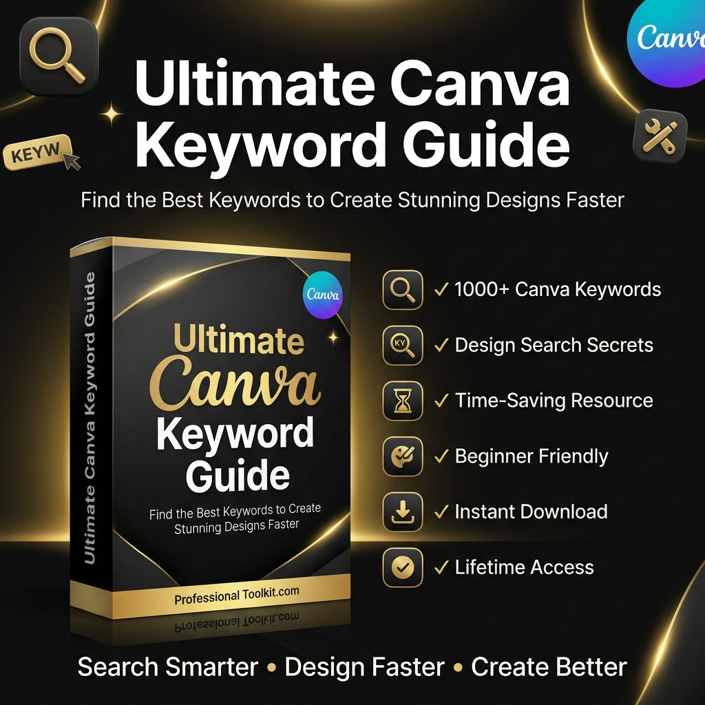 Ultimate Canva Keyword Guide – 1000+ Secret Keywords to Design Faster & Better