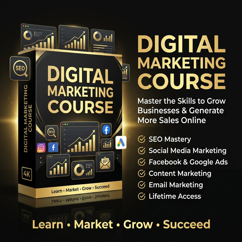 Digital Marketing Master Course – Learn SEO, Ads, Copywriting & Email Marketing