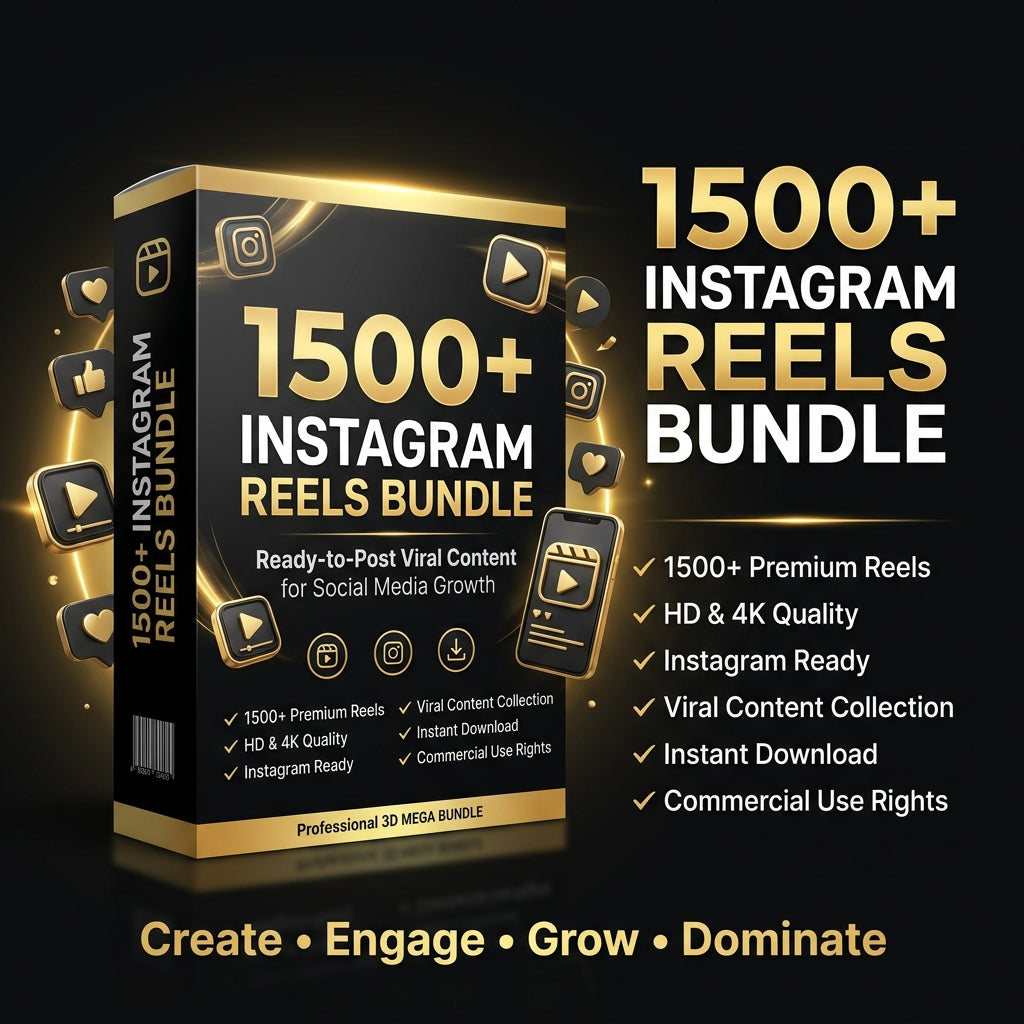 1500+ Instagram Reels Mega Bundle – Ultimate Viral Content Collection for Brand Growth