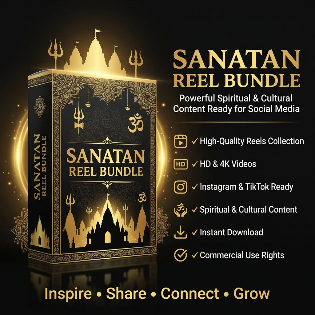 Sanatan Reel Bundle – Premium Spiritual & Cultural Viral Video Content for Social Media