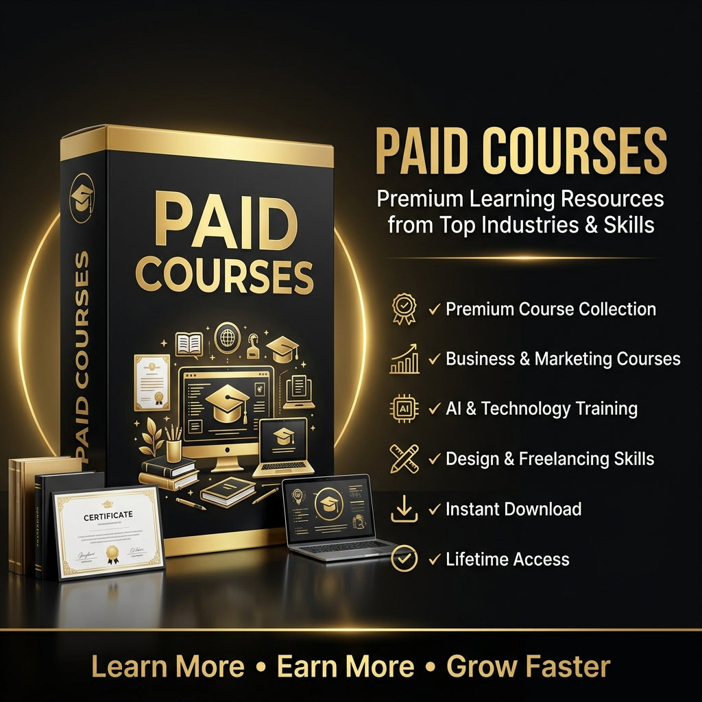 Premium Paid Courses Bundle – AI, Marketing, Freelancing & Business Skills