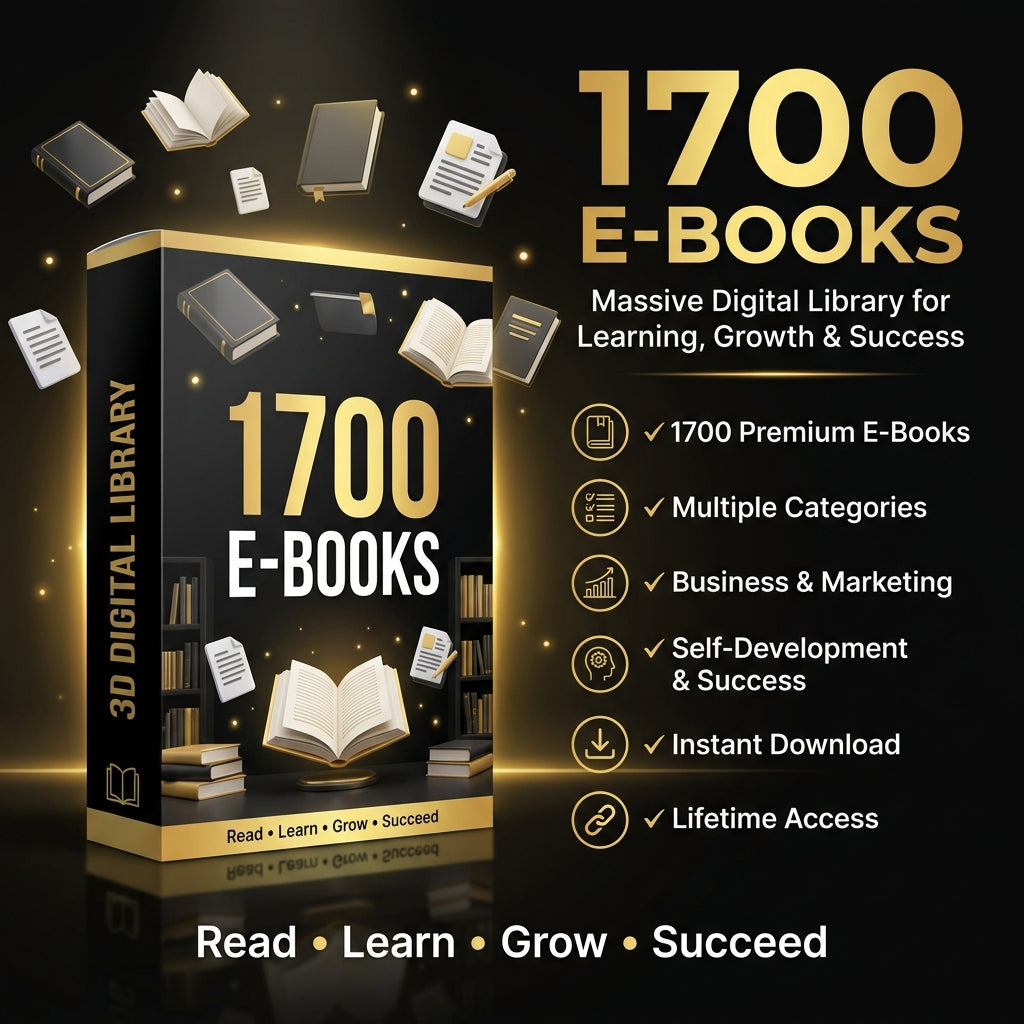 1700 Premium E-Books Bundle – Business, Marketing, Self-Development & Success Library