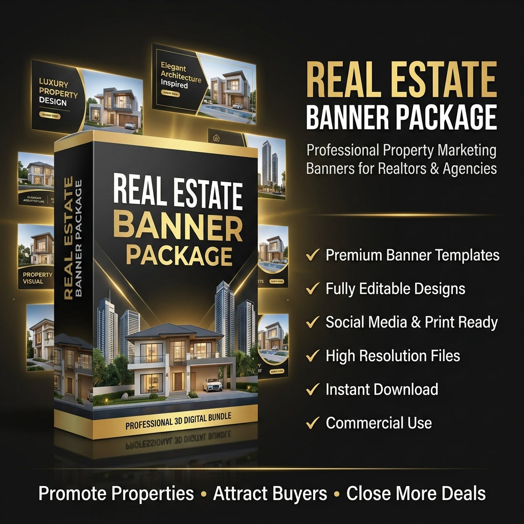 Real Estate Banner Package – Professional Property Marketing Templates