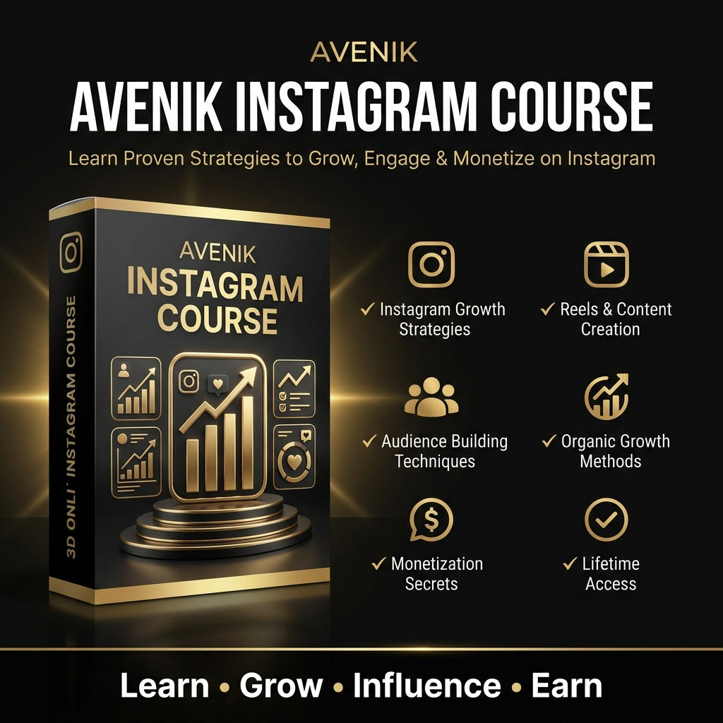 Avenik Instagram Mastery Course – Proven Strategies to Grow, Engage & Monetize